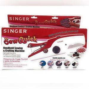 Handheld sewing and crafting machine